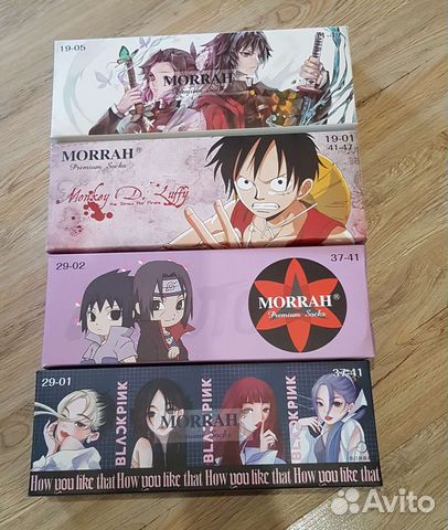 Подарочный набор носков, аниме