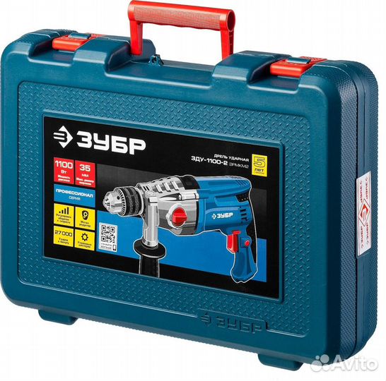 Зду-1100-2 эрмкм2 Дрель удар., зубр Профессионал З
