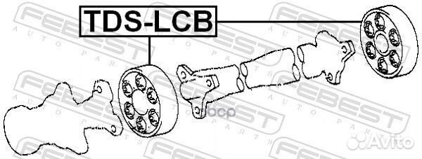 Муфта карданного вала tdslcb Febest