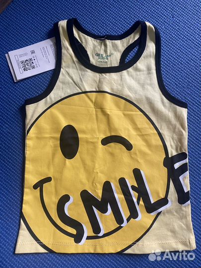 Новая майка для мальчика 92