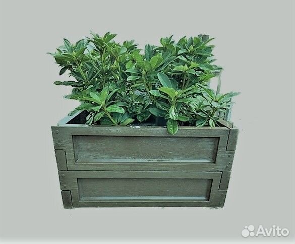 Высокие грядки из бетонных панелей