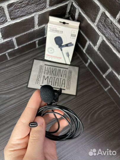 Петличный микрофон Type-C
