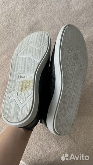 Слипоны мужские кожаные, 39 р-р. 1200