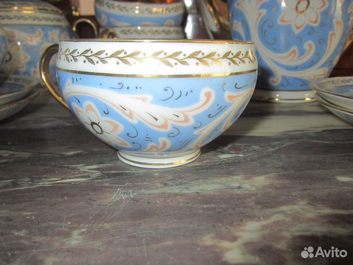 Винтажный чайный сервиз. Чехословакия 1930-40 гг