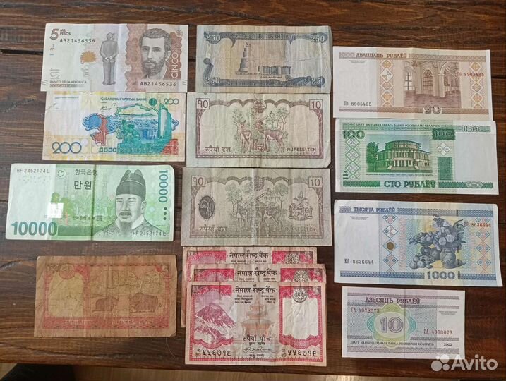 Купюры разных стран