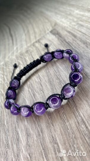 Браслет-шамбала с Аметистом