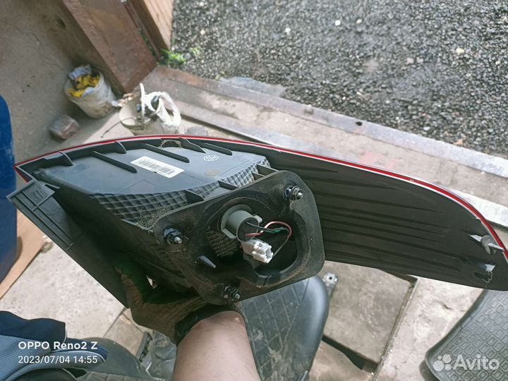 Задние фонари на kia rio 3