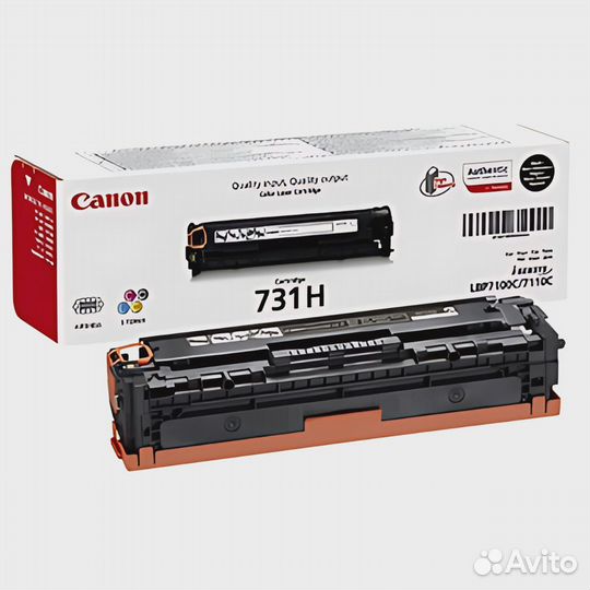 Картридж тонер Canon 731H Black черный оригинальн
