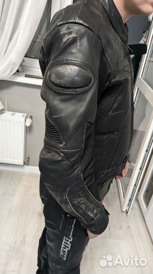 Мотокомбез кожаный