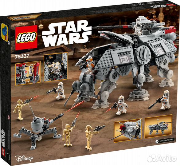 Новый Lego Star Wars 75337 Шагоход AT-TE