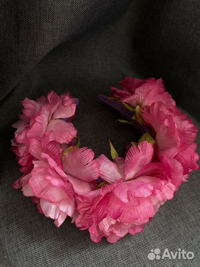 Цветочный ободок для волос