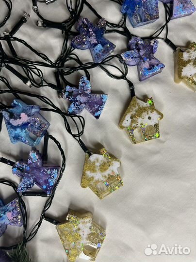 Гирлянда из эпоксидной смолы