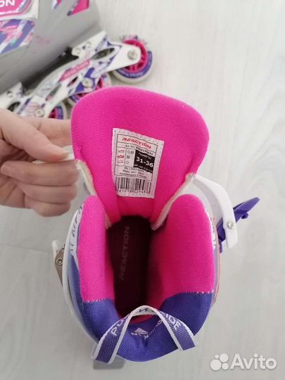 Роликовые коньки детские 31-35 размер + Защита