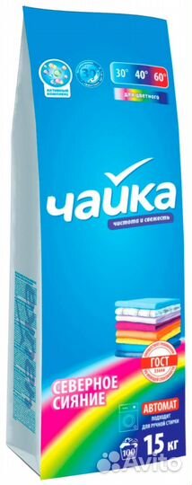 Стиральный порошок Чайка мешок 15 кг