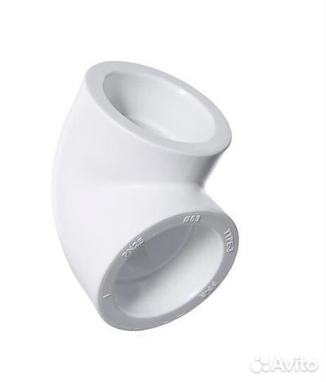 Колено valfex 25х90 белое