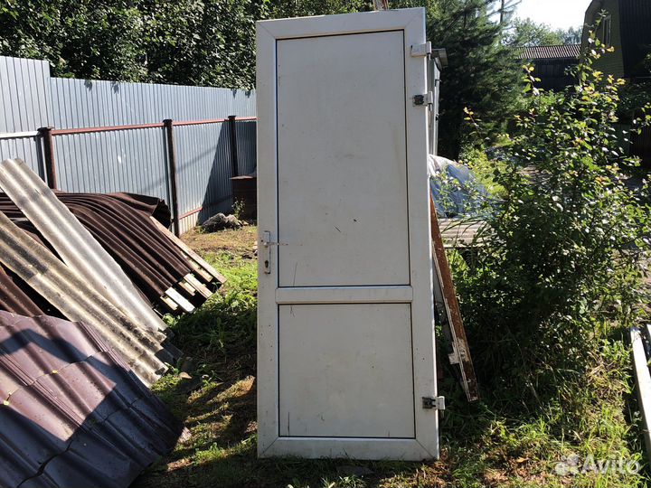 Дверь пластиковая пвх входная бу 2280/960