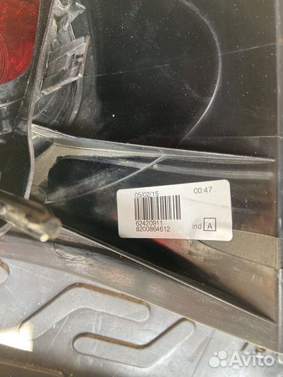 Задняя фара на ларгус
