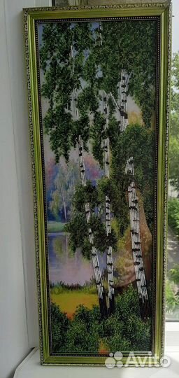 Картина вышитая бисером 