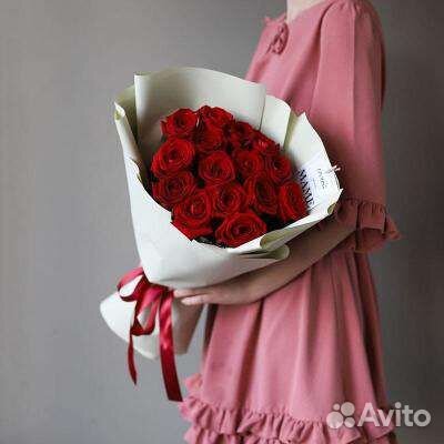 Букет из красных роз. Цветы доставка Иркутск