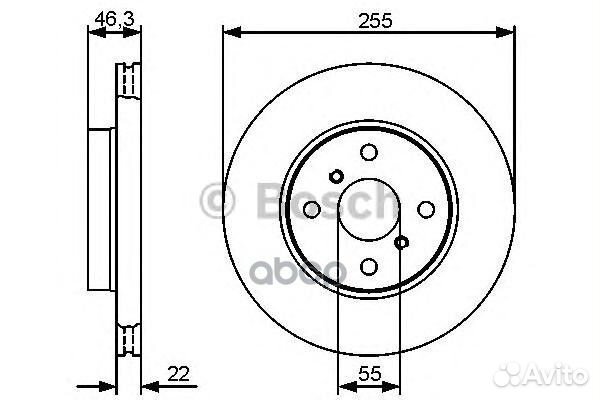 0 986 479 430 диск тормозной передний Toyota Y