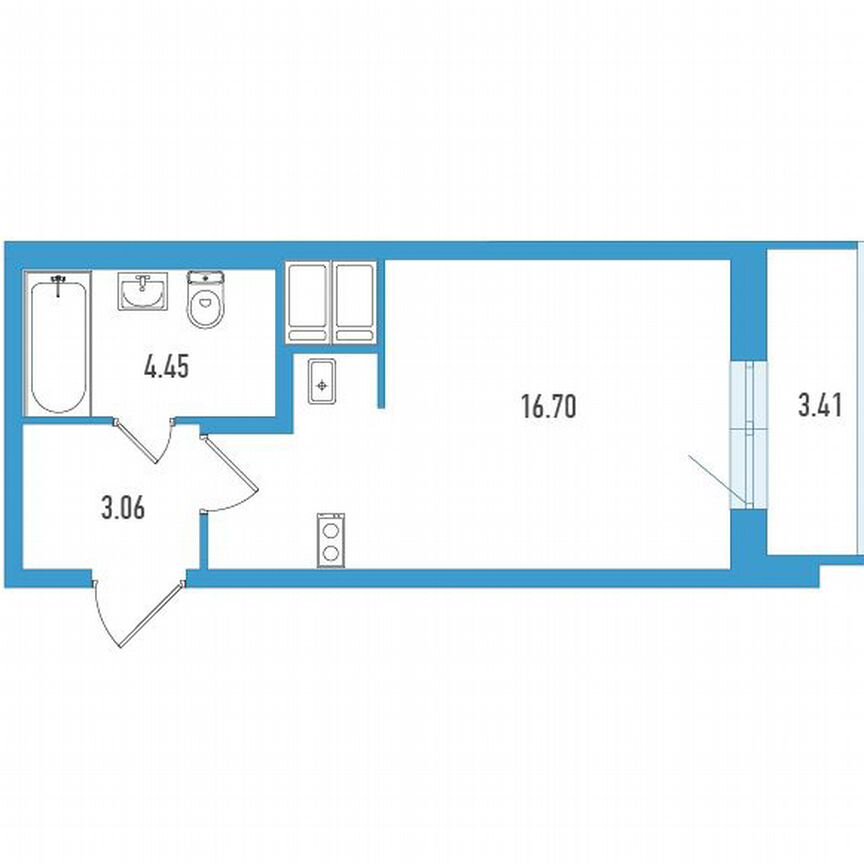 Квартира-студия, 25 м², 6/18 эт.