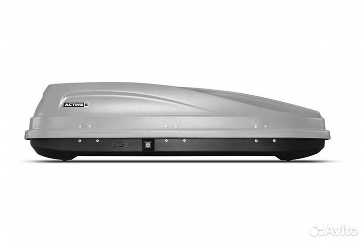 Автобокс на крышу Серый active S (320 л) Аэродин