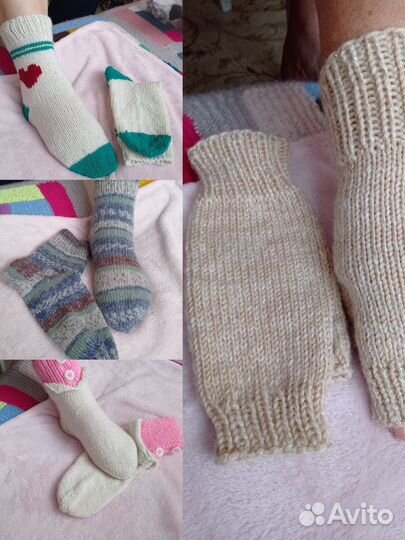 Шерстяные носки ручной работы