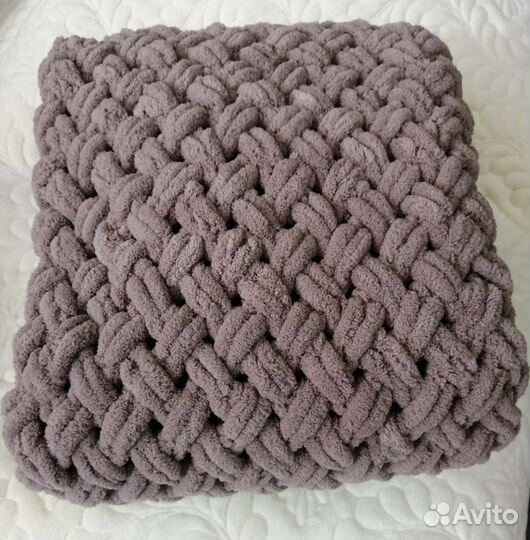 Плед детский вязаный ручная работа