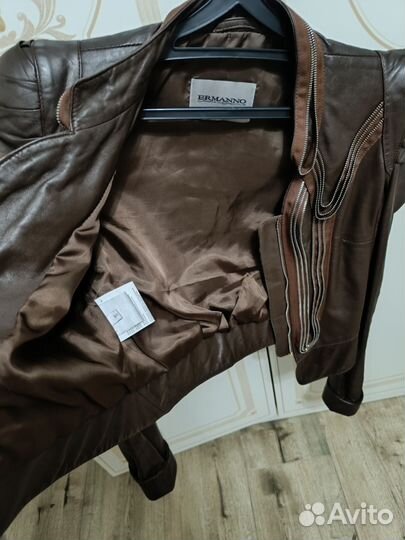 Куртка кожаная ermanno scervino