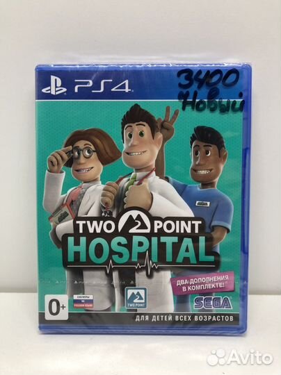 Диск Two point hospital Новый на PS4