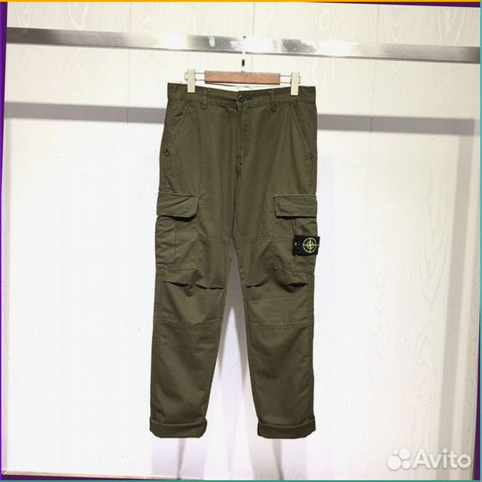 Широкие карго брюки Stone Island (Артикул: 34564)