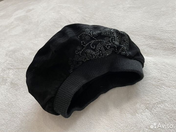 Берет замша зима новый