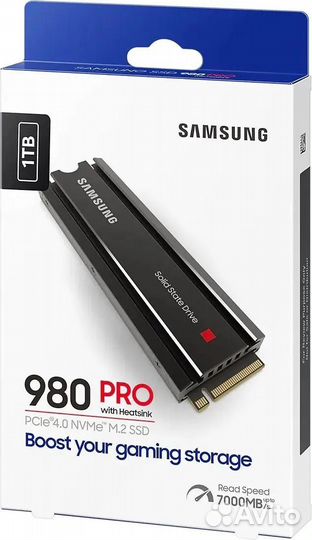 Ssd Samsung 980 PRO 1TB with Heatsink MZ-V8P1T0CW
