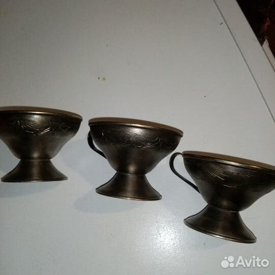 Кофейные чашки из мельхиора СССР