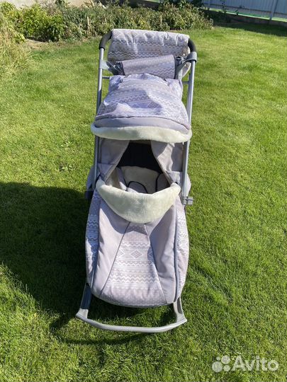 Детские санки коляска galaxy