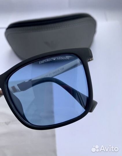 Очки emporio armani синие поляризационные