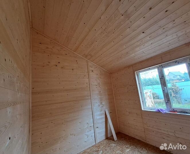 Каркасный дачный дом 8х6