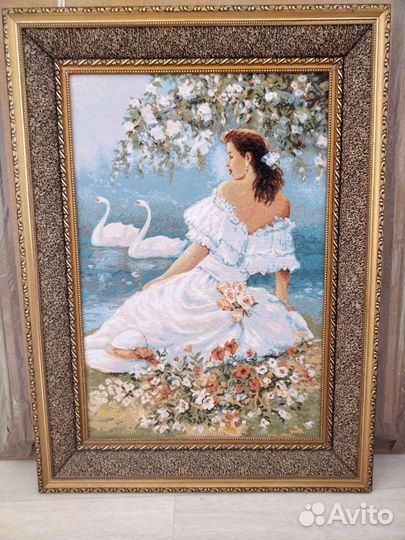 Картина из тгобелена в мягкой рамке