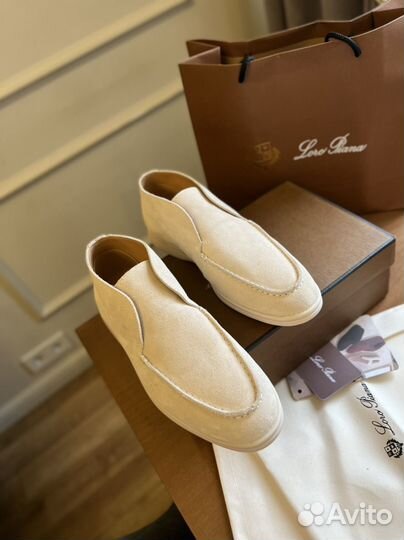 Мокасины женские loro piana высокие (36-40)