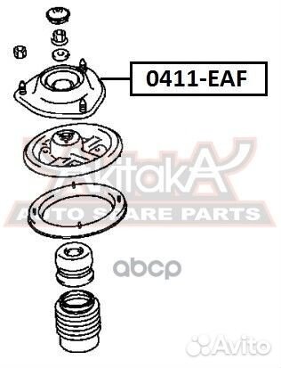 Опора переднего амортизатора 0411-EAF asva
