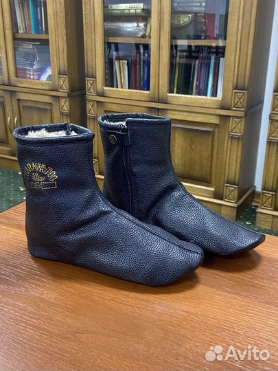 Кожаные носки с мехом (махси, хуфф, читек)