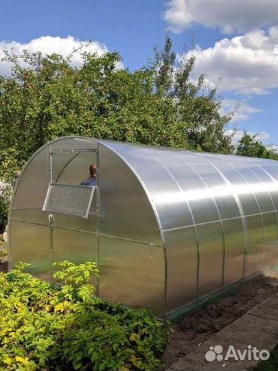 Теплица усиленная поликарбонат,рассрочка, кредит