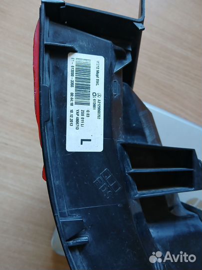 Фонарь задний левый mercedes w212