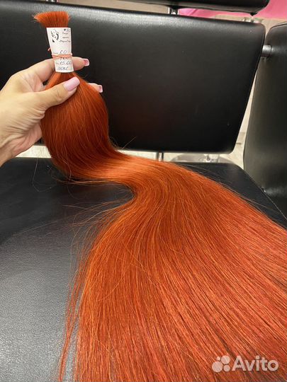 Нвюатуральные рыжие волосы
