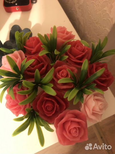 Букет из мыльных роз