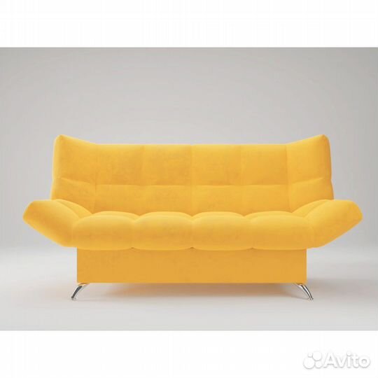 Диван «Клик-кляк» ППУ - Желтый (велюр)