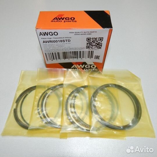 Комплект поршневых колец 230412B000 STD