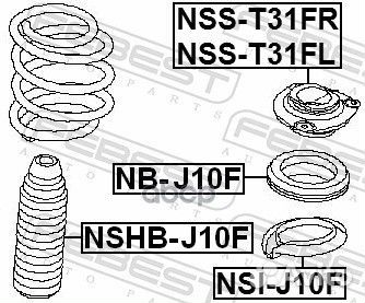 Пыльник амортизатора переднего Nissan Qashqai