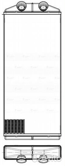 Радиатор отопителя luzar LRh 2102