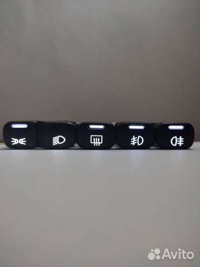 Кнопки с пересветом Ваз